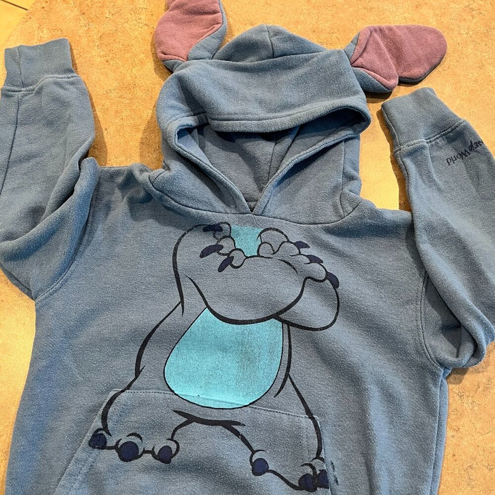 Disney Authentic Stitch Sweatshirt with Hood - Size: Kids Small